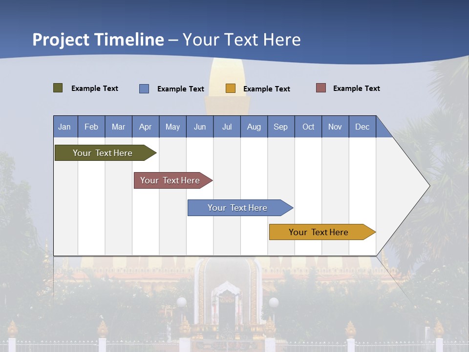 Stupa Plant Laos PowerPoint Template