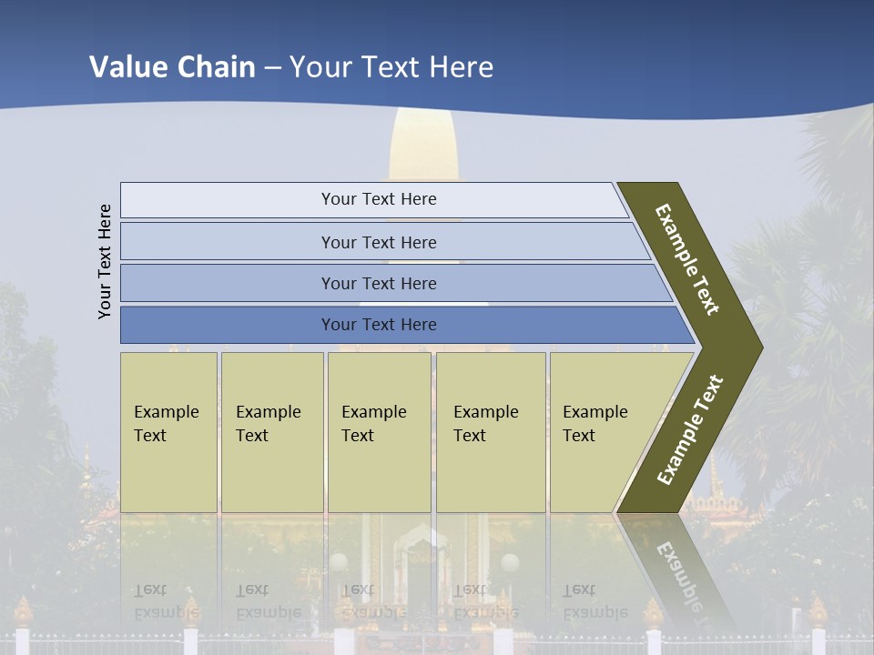 Stupa Plant Laos PowerPoint Template