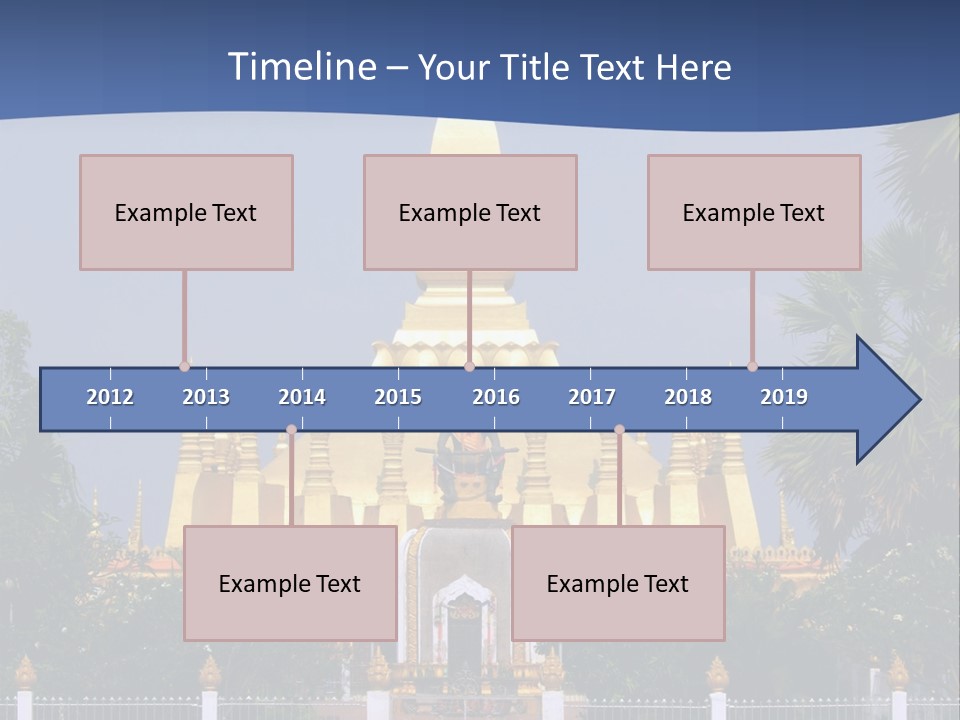 Stupa Plant Laos PowerPoint Template