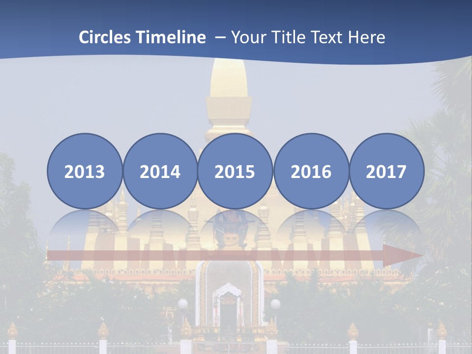 Stupa Plant Laos PowerPoint Template