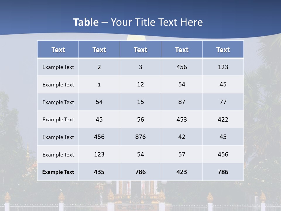 Stupa Plant Laos PowerPoint Template