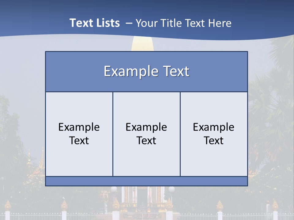 Stupa Plant Laos PowerPoint Template