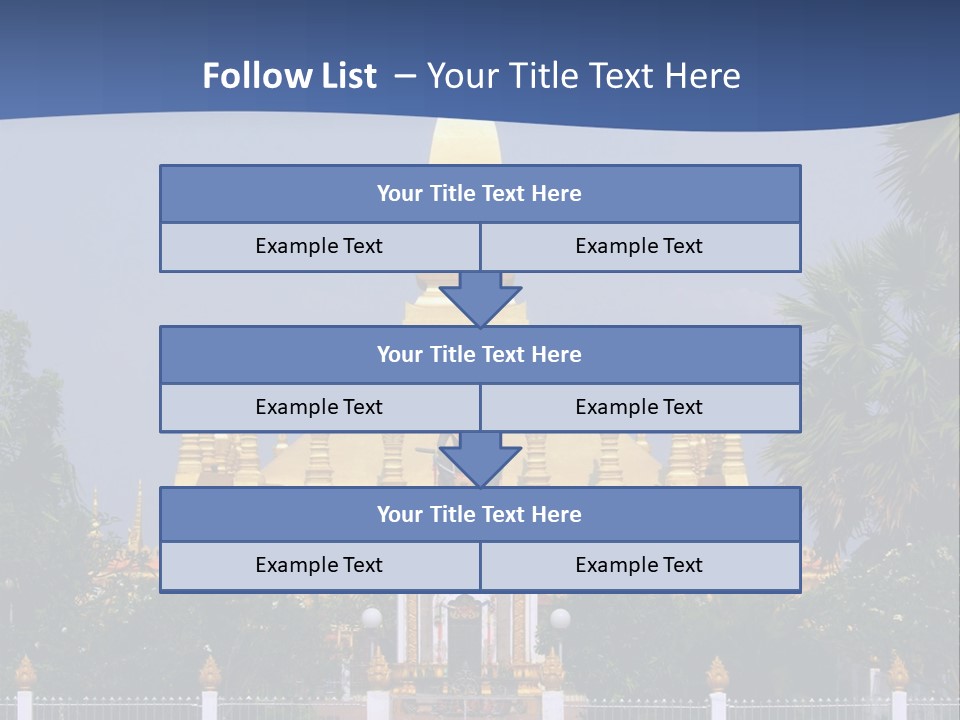 Stupa Plant Laos PowerPoint Template