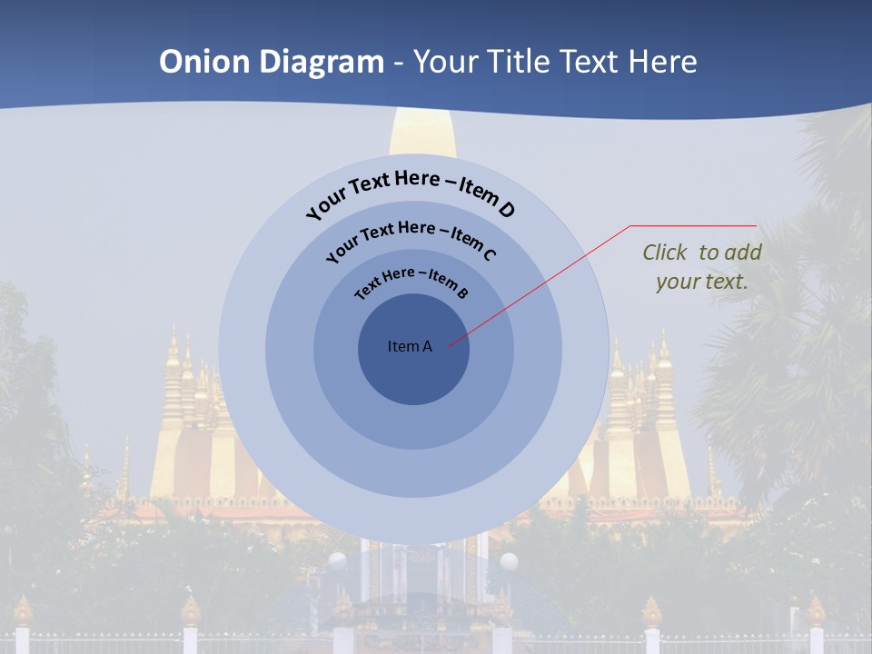 Stupa Plant Laos PowerPoint Template
