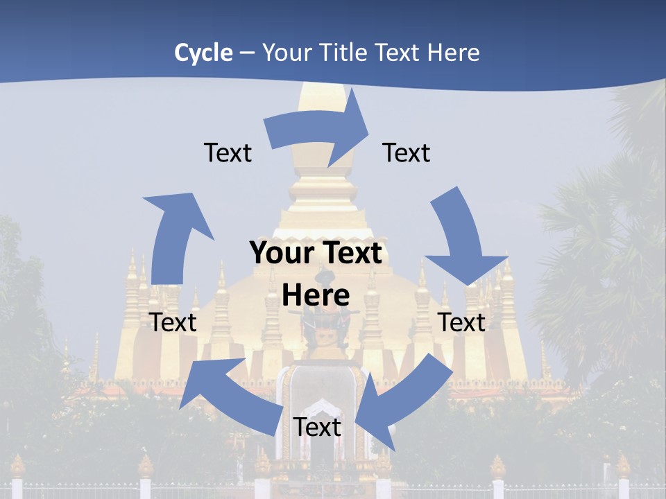 Stupa Plant Laos PowerPoint Template