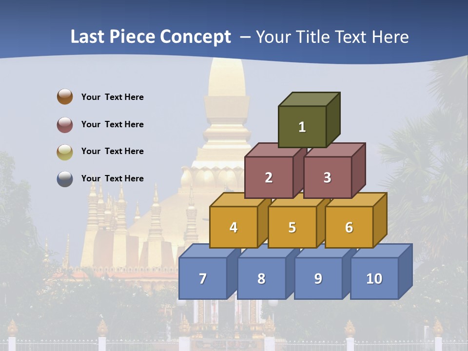 Stupa Plant Laos PowerPoint Template