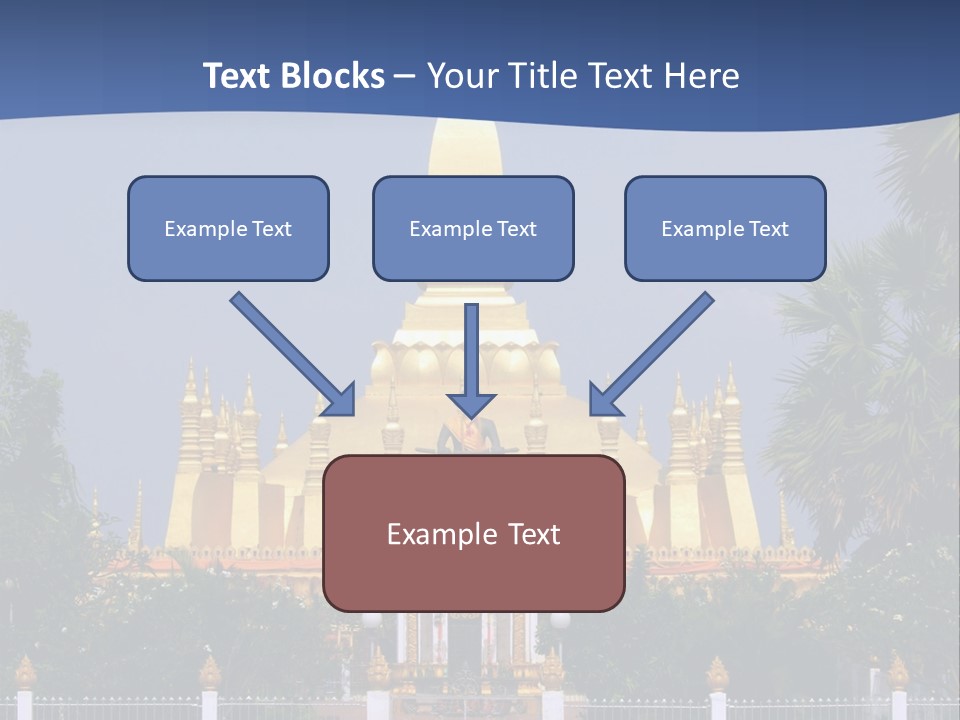 Stupa Plant Laos PowerPoint Template