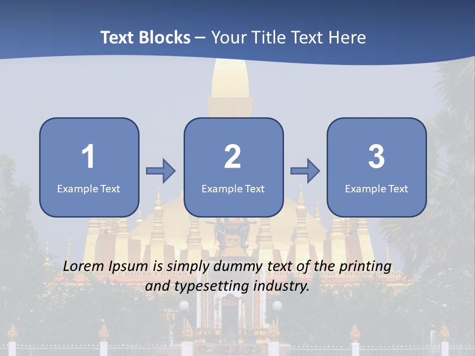 Stupa Plant Laos PowerPoint Template