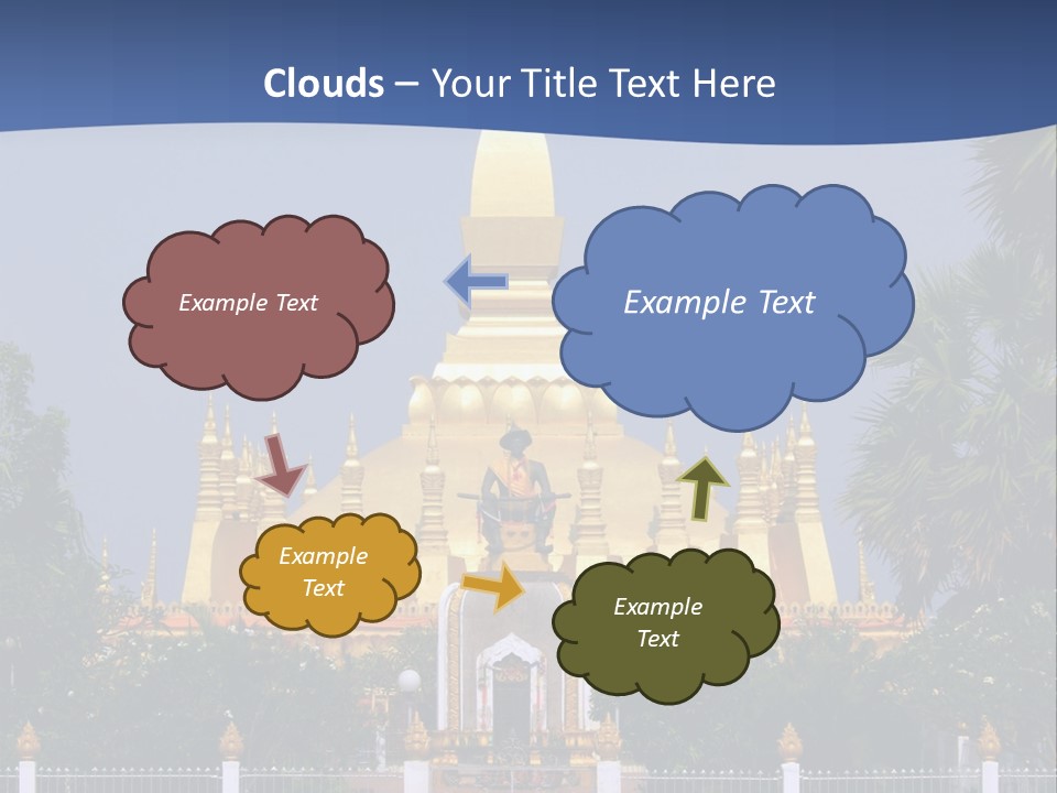 Stupa Plant Laos PowerPoint Template