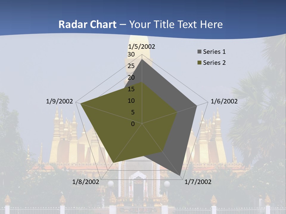 Stupa Plant Laos PowerPoint Template