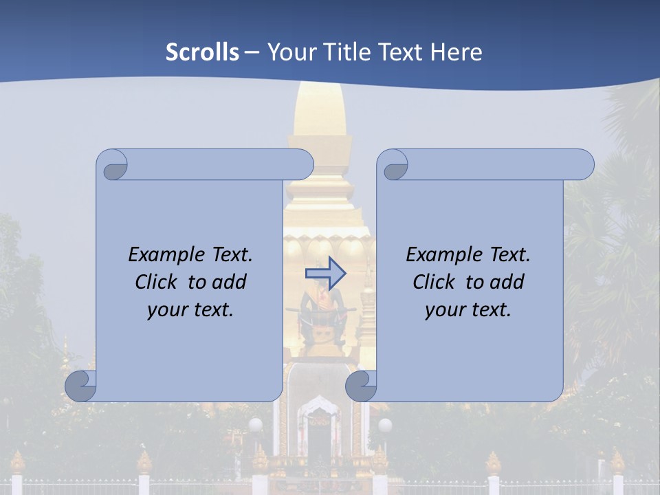 Stupa Plant Laos PowerPoint Template