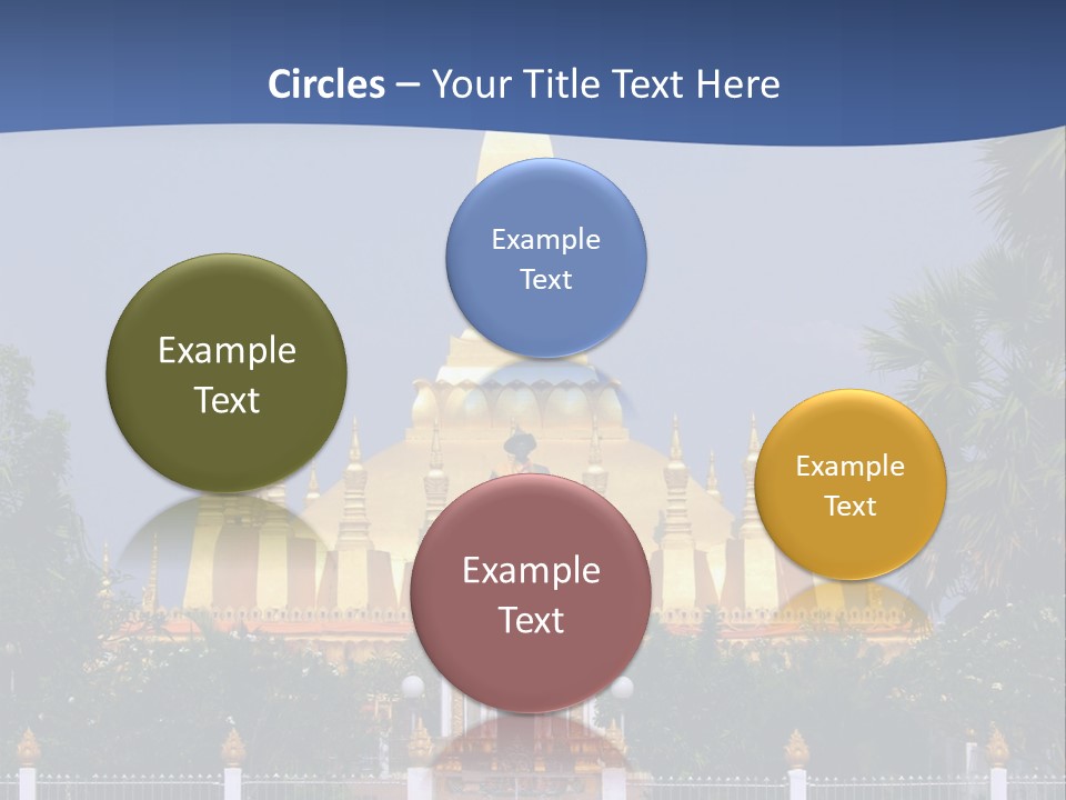 Stupa Plant Laos PowerPoint Template