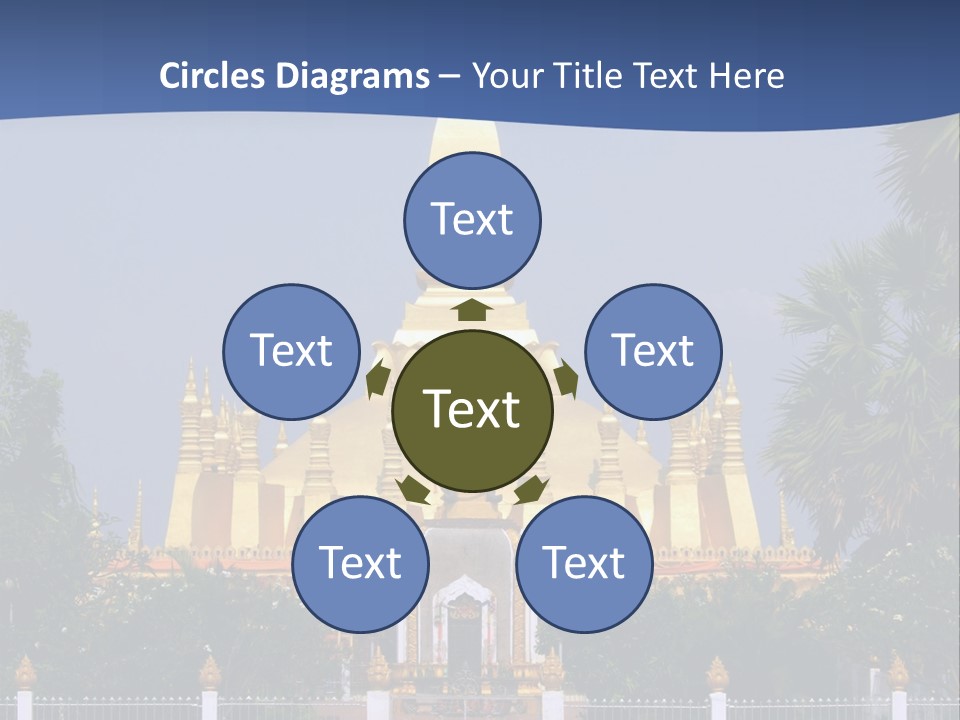 Stupa Plant Laos PowerPoint Template