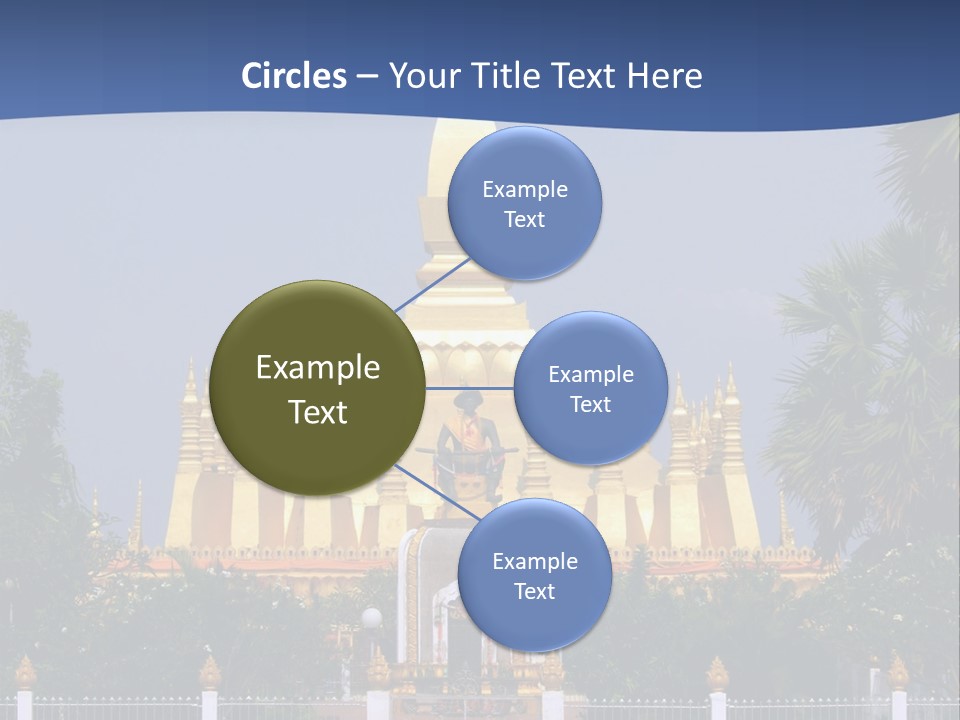 Stupa Plant Laos PowerPoint Template