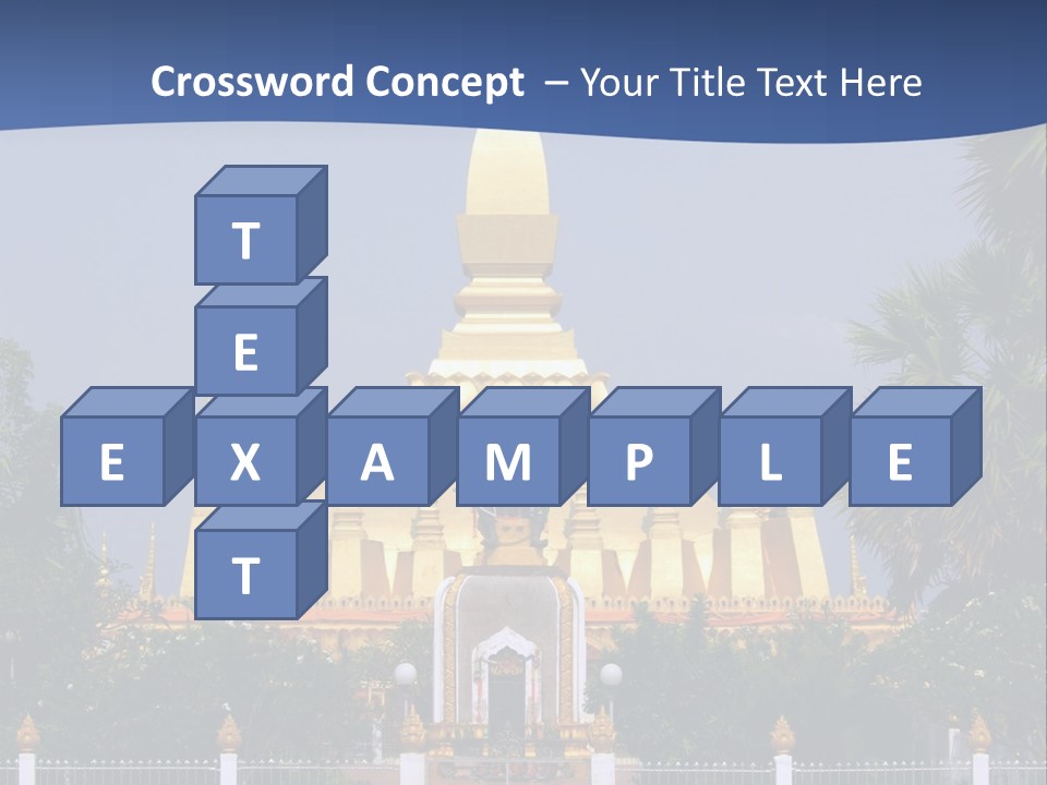 Stupa Plant Laos PowerPoint Template