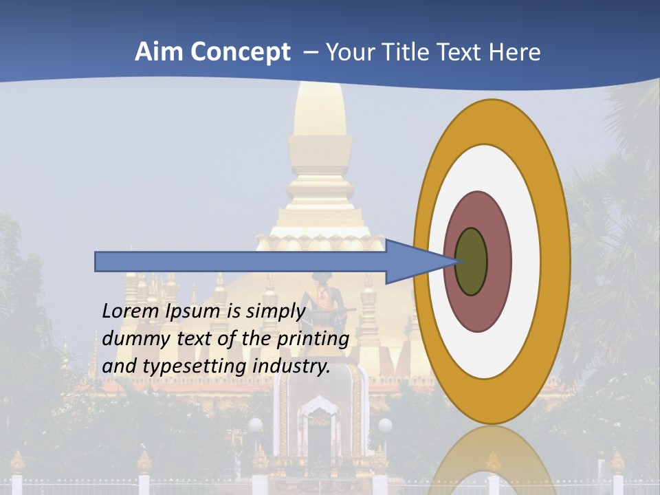 Stupa Plant Laos PowerPoint Template