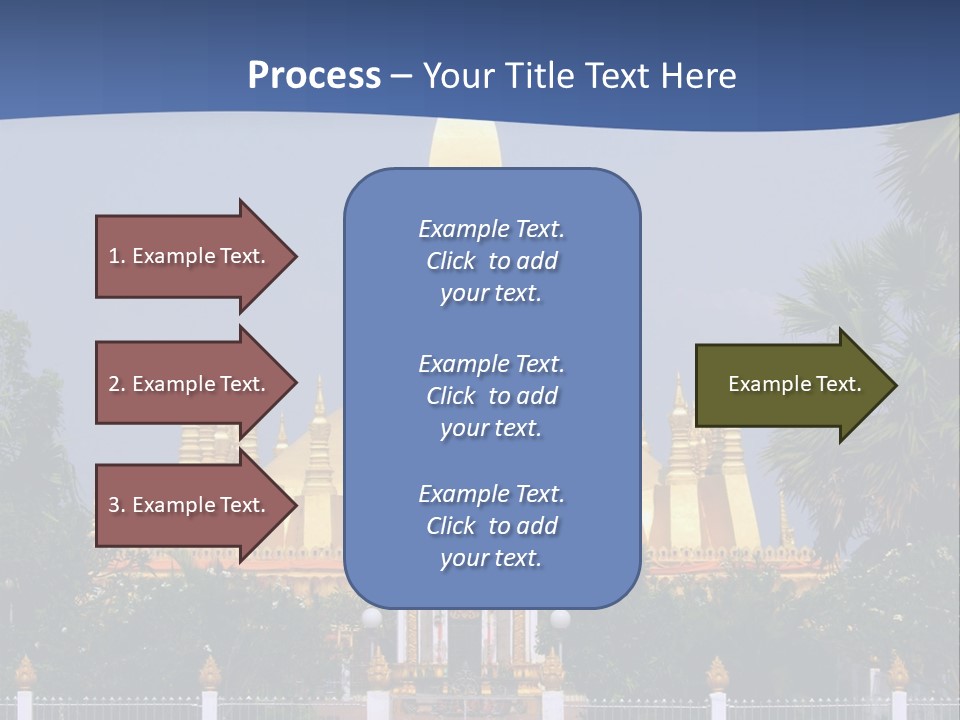 Stupa Plant Laos PowerPoint Template
