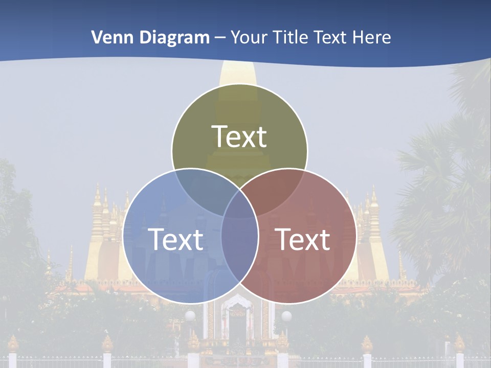 Stupa Plant Laos PowerPoint Template