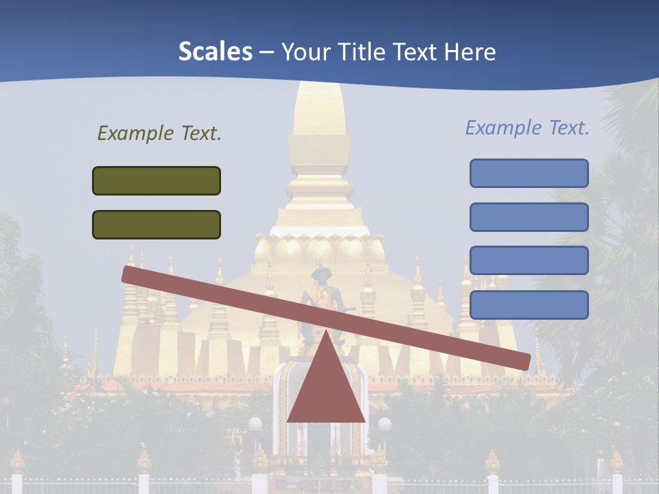 Stupa Plant Laos PowerPoint Template