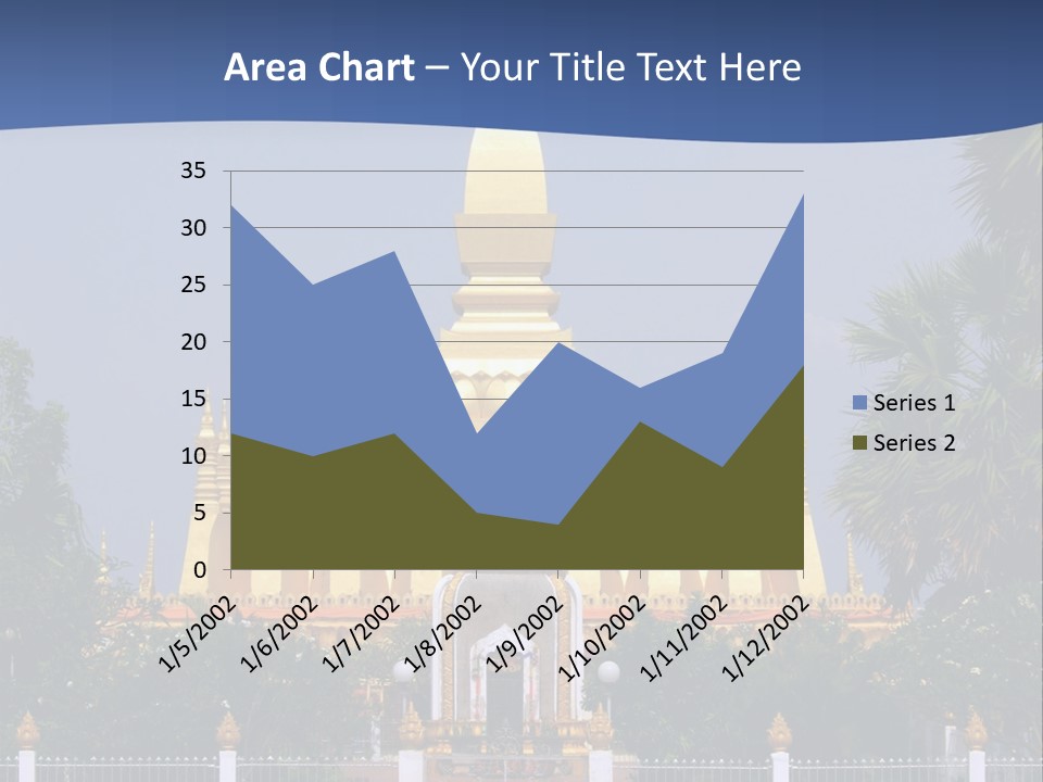 Stupa Plant Laos PowerPoint Template