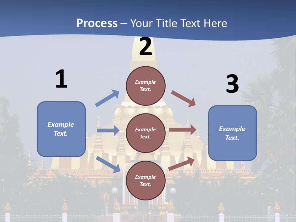 Stupa Plant Laos PowerPoint Template