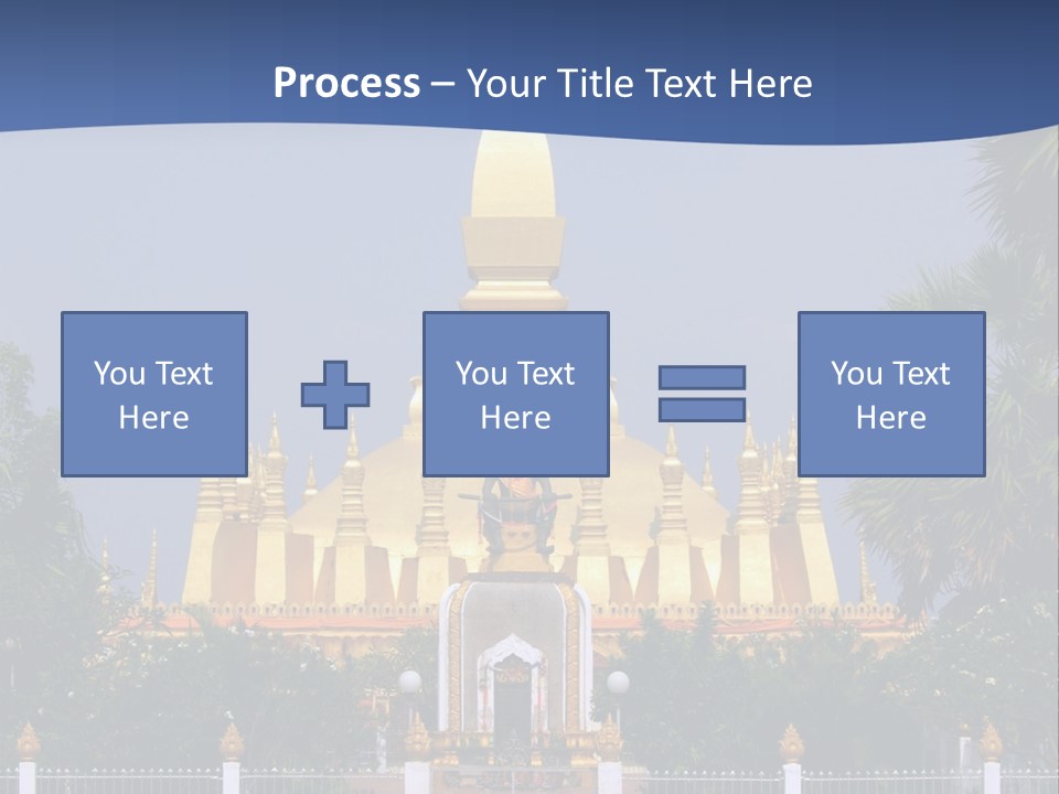 Stupa Plant Laos PowerPoint Template