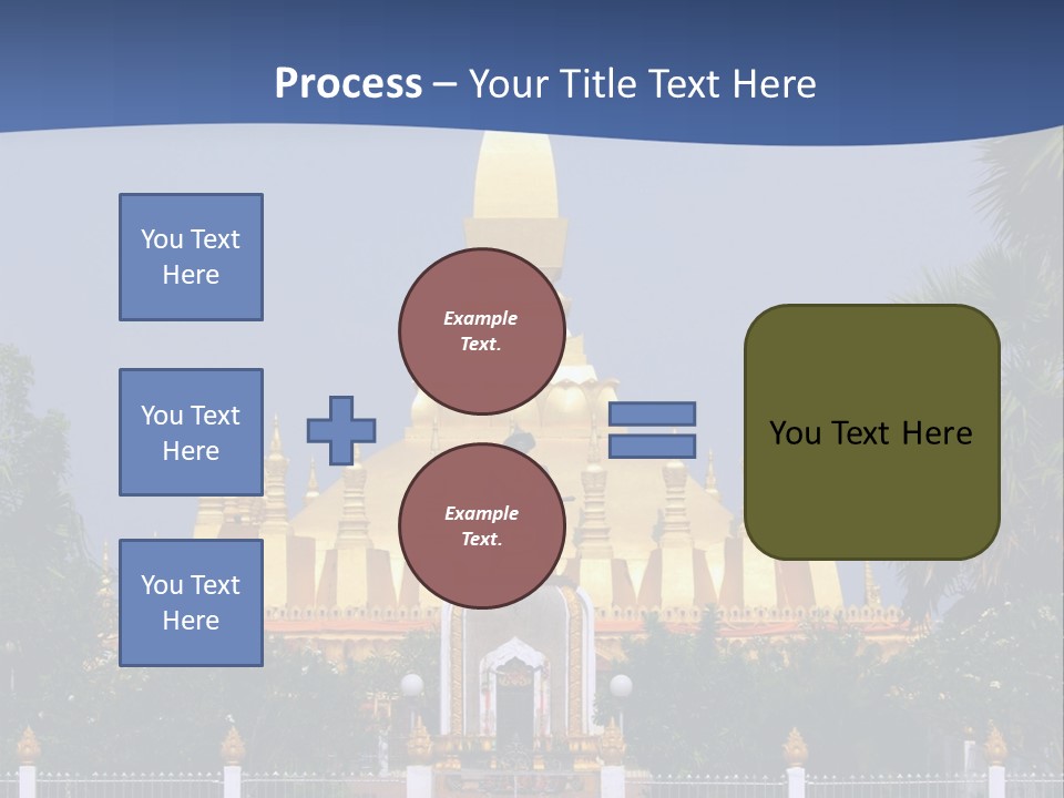 Stupa Plant Laos PowerPoint Template