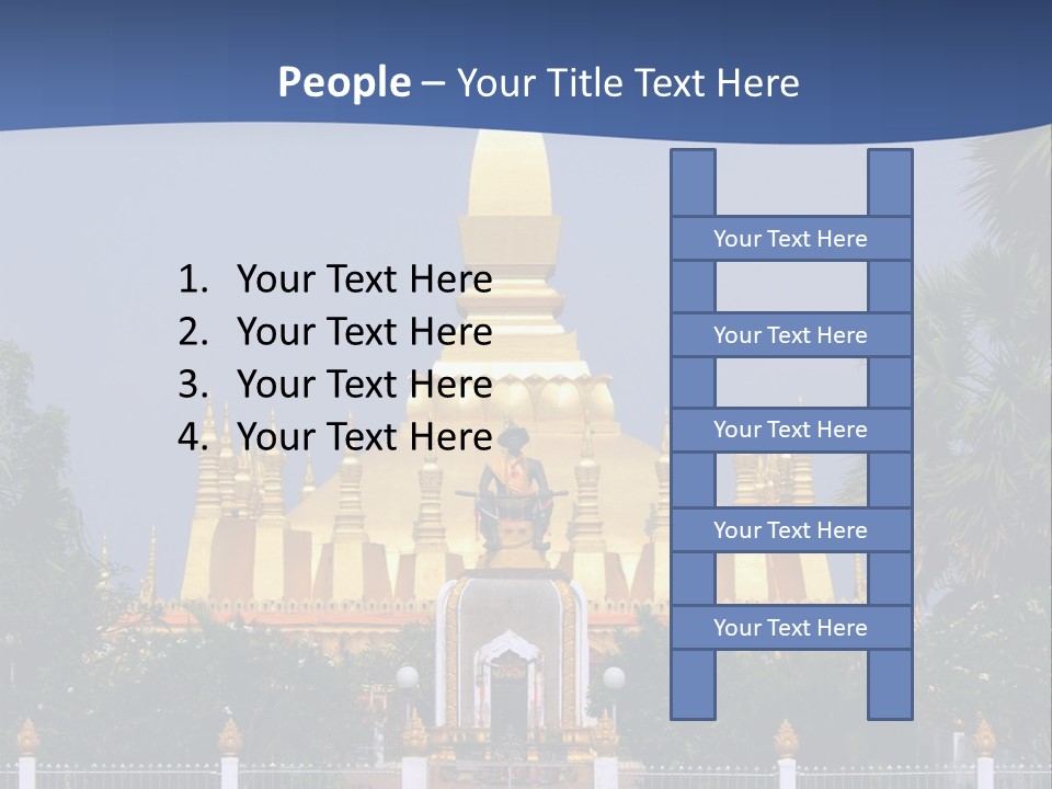 Stupa Plant Laos PowerPoint Template