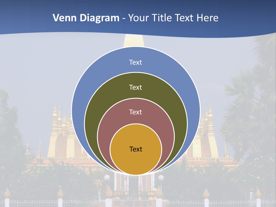 Stupa Plant Laos PowerPoint Template