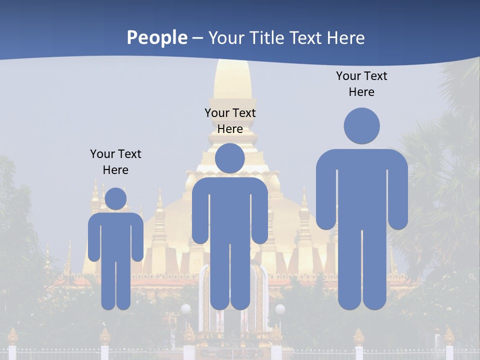 Stupa Plant Laos PowerPoint Template