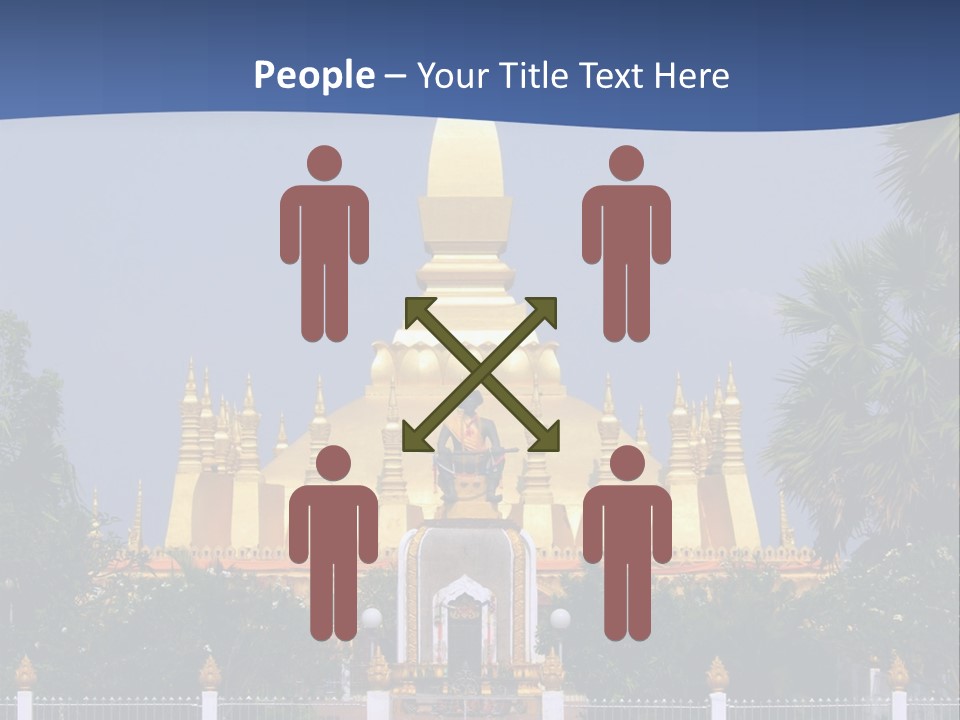 Stupa Plant Laos PowerPoint Template