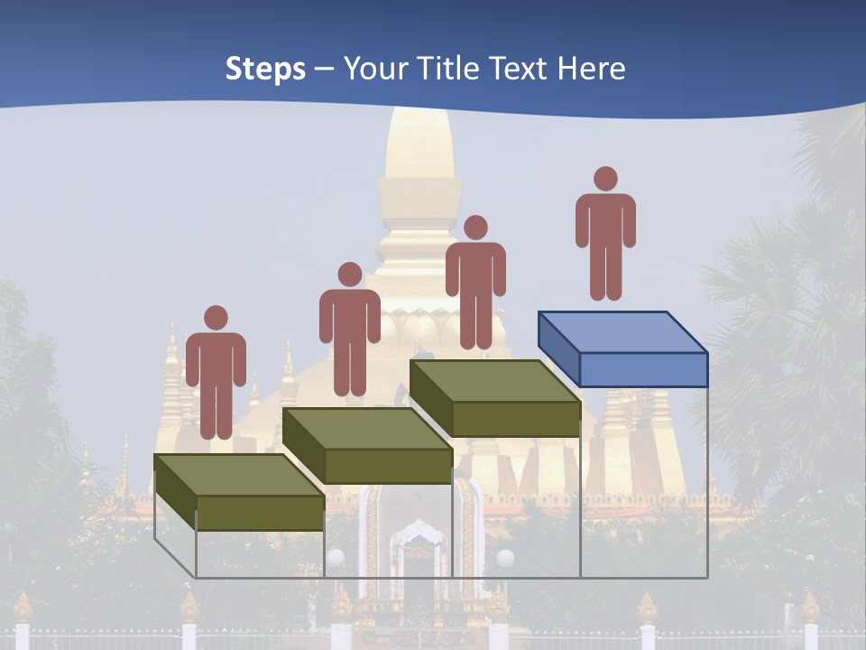 Stupa Plant Laos PowerPoint Template