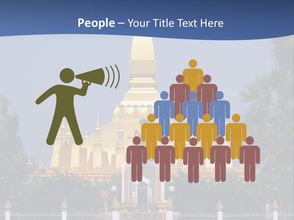 Stupa Plant Laos PowerPoint Template