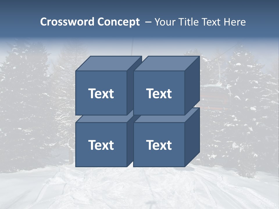 Outdoors Alba Skier PowerPoint Template