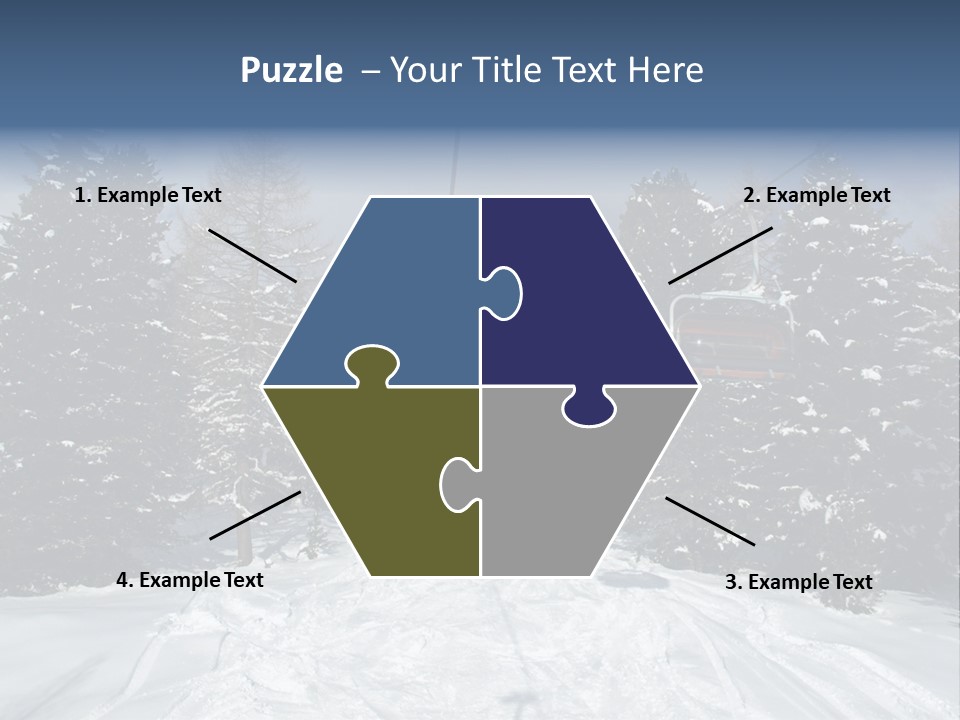 Outdoors Alba Skier PowerPoint Template