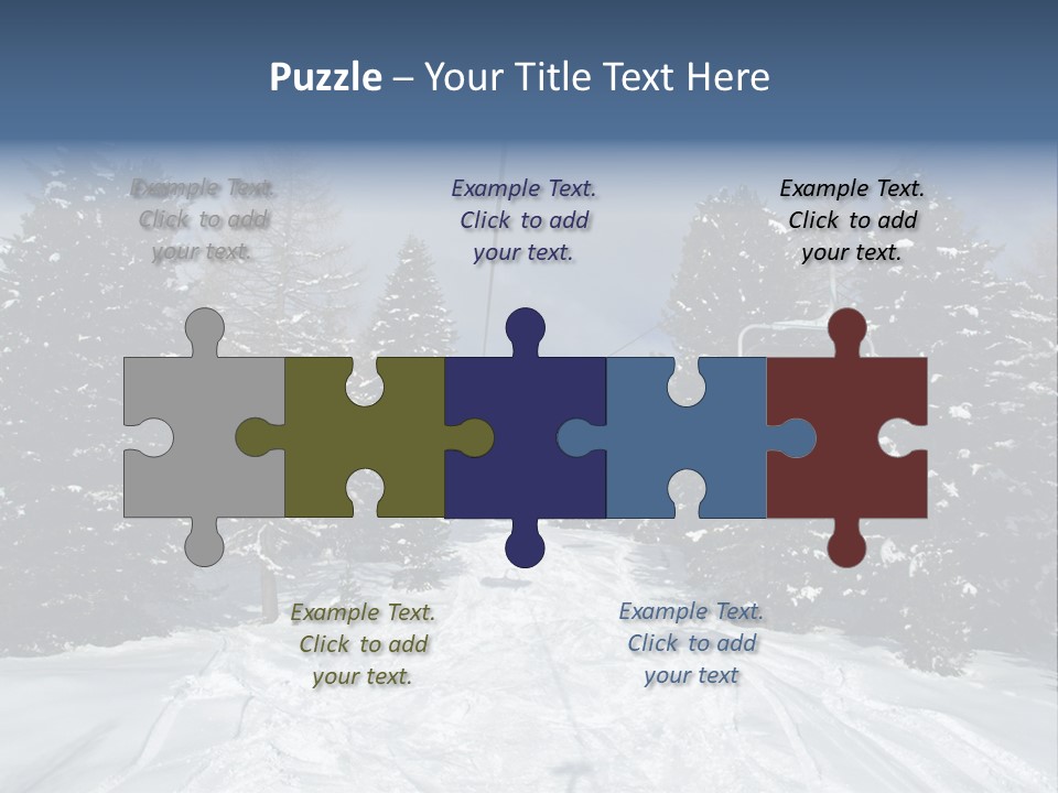 Outdoors Alba Skier PowerPoint Template