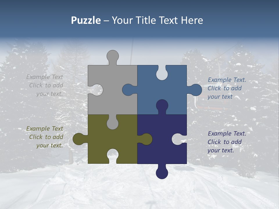 Outdoors Alba Skier PowerPoint Template