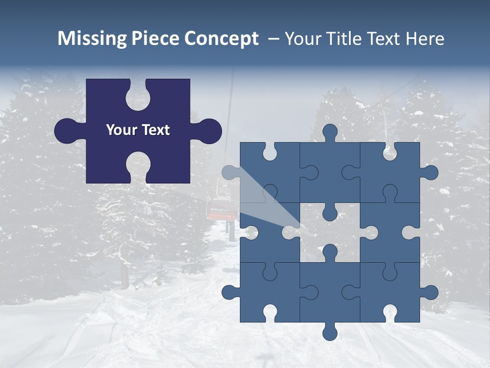 Outdoors Alba Skier PowerPoint Template