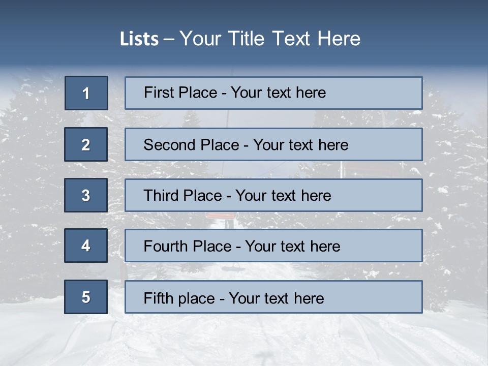 Outdoors Alba Skier PowerPoint Template