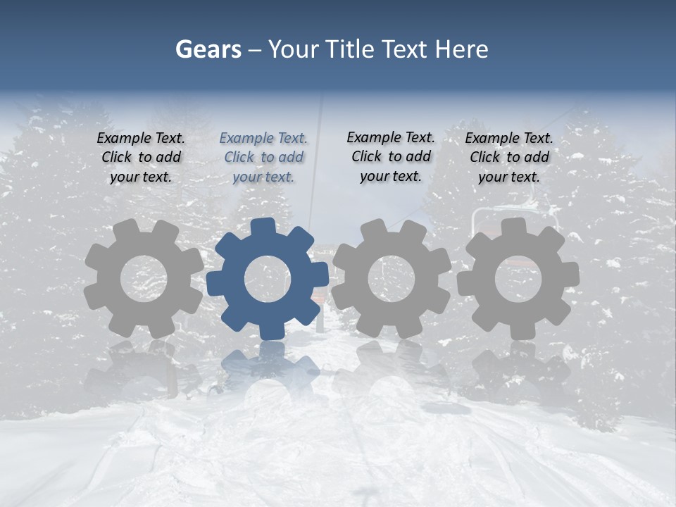 Outdoors Alba Skier PowerPoint Template