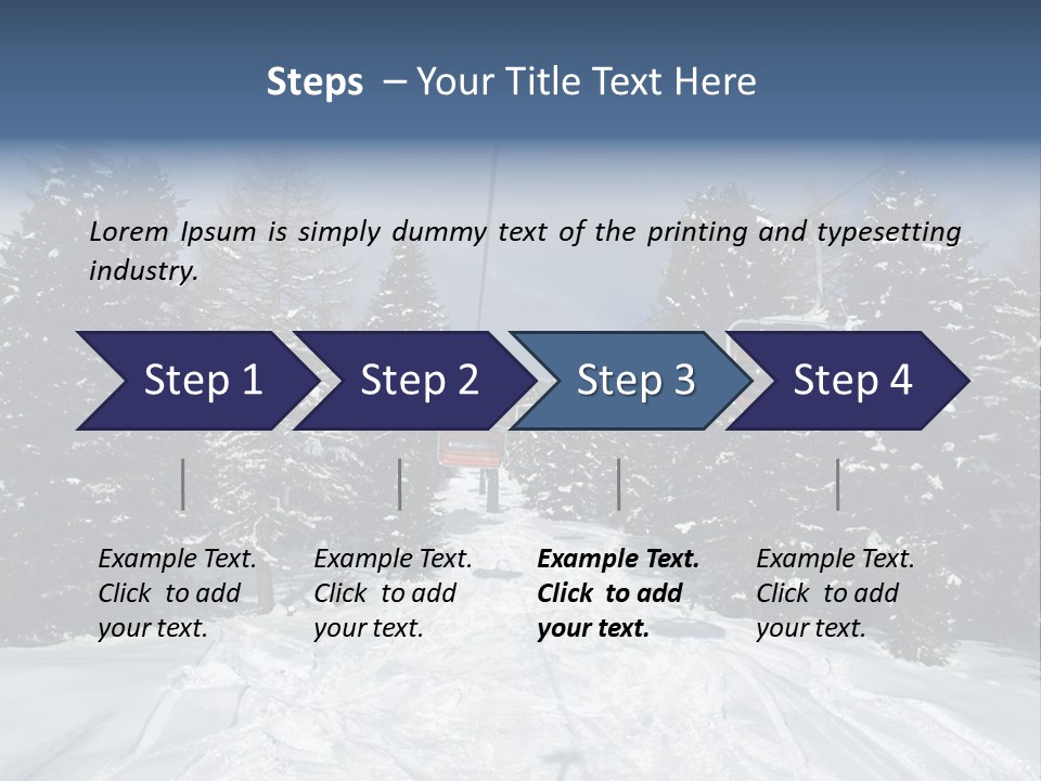 Outdoors Alba Skier PowerPoint Template