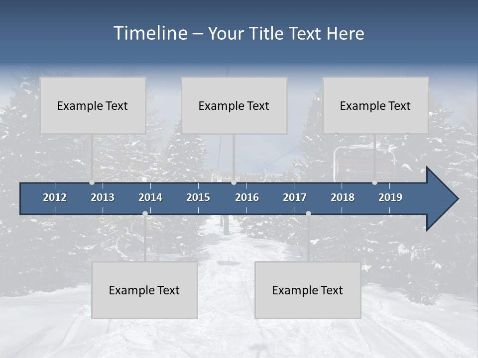 Outdoors Alba Skier PowerPoint Template