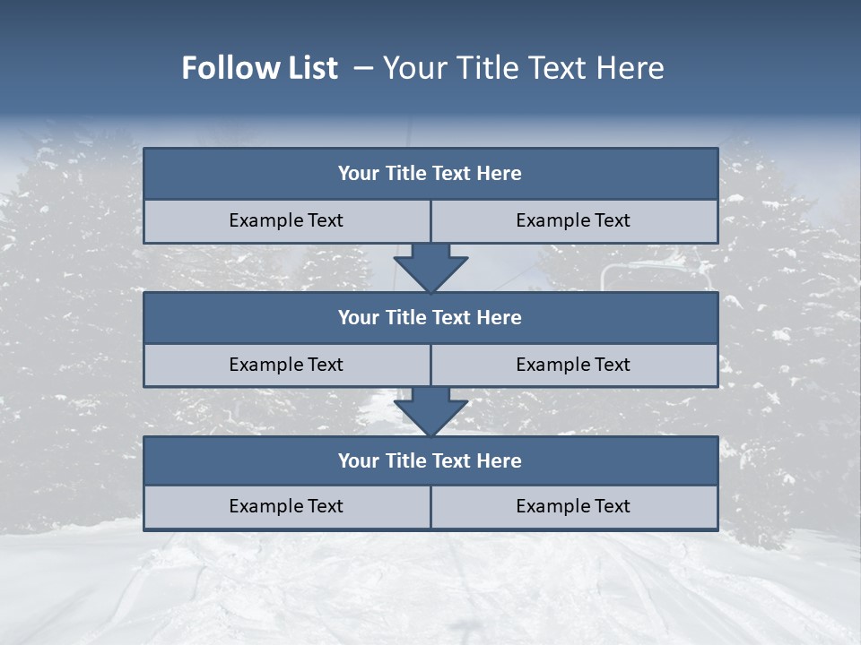 Outdoors Alba Skier PowerPoint Template