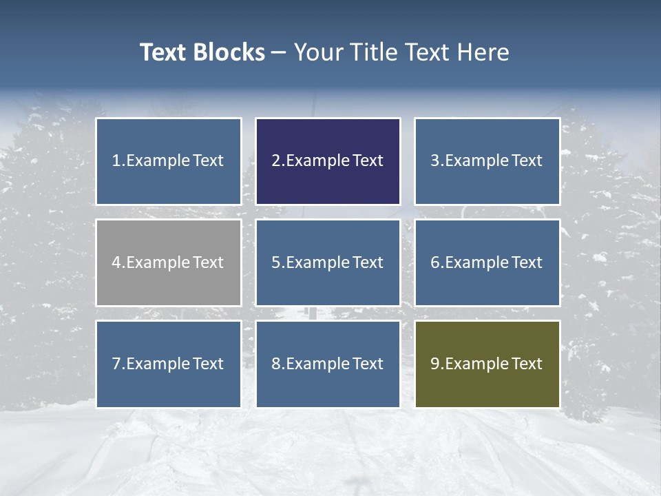 Outdoors Alba Skier PowerPoint Template