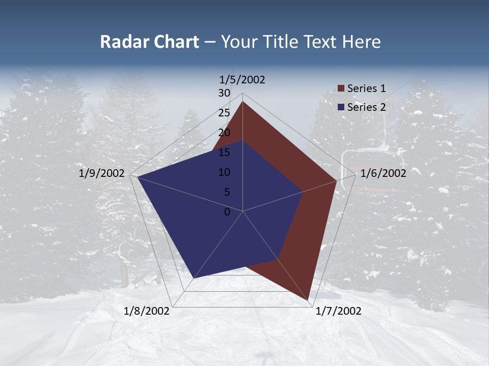Outdoors Alba Skier PowerPoint Template