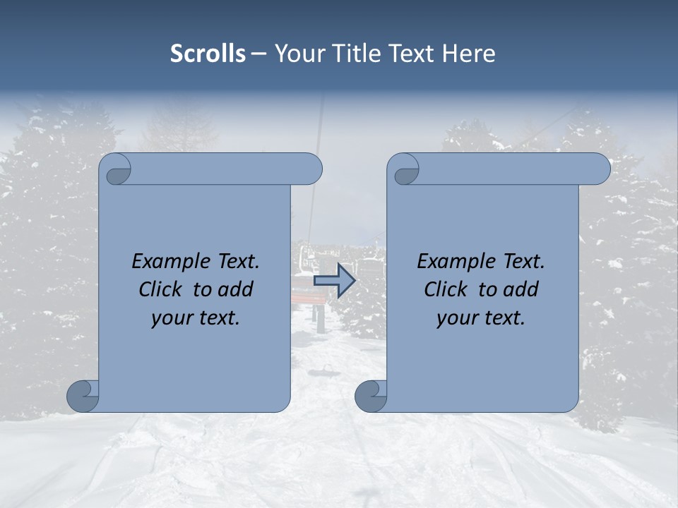 Outdoors Alba Skier PowerPoint Template