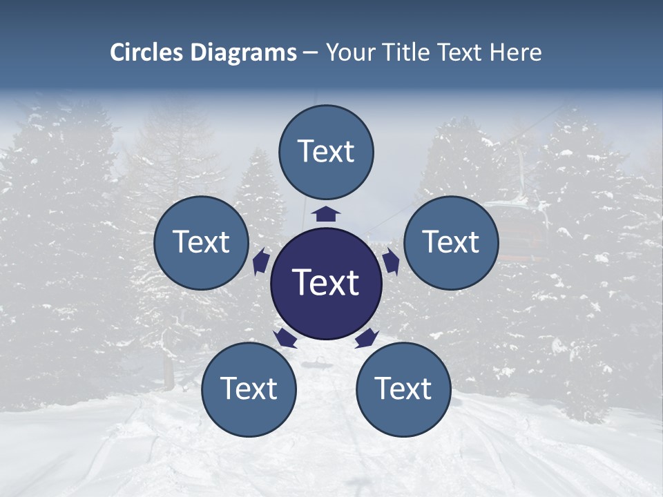 Outdoors Alba Skier PowerPoint Template