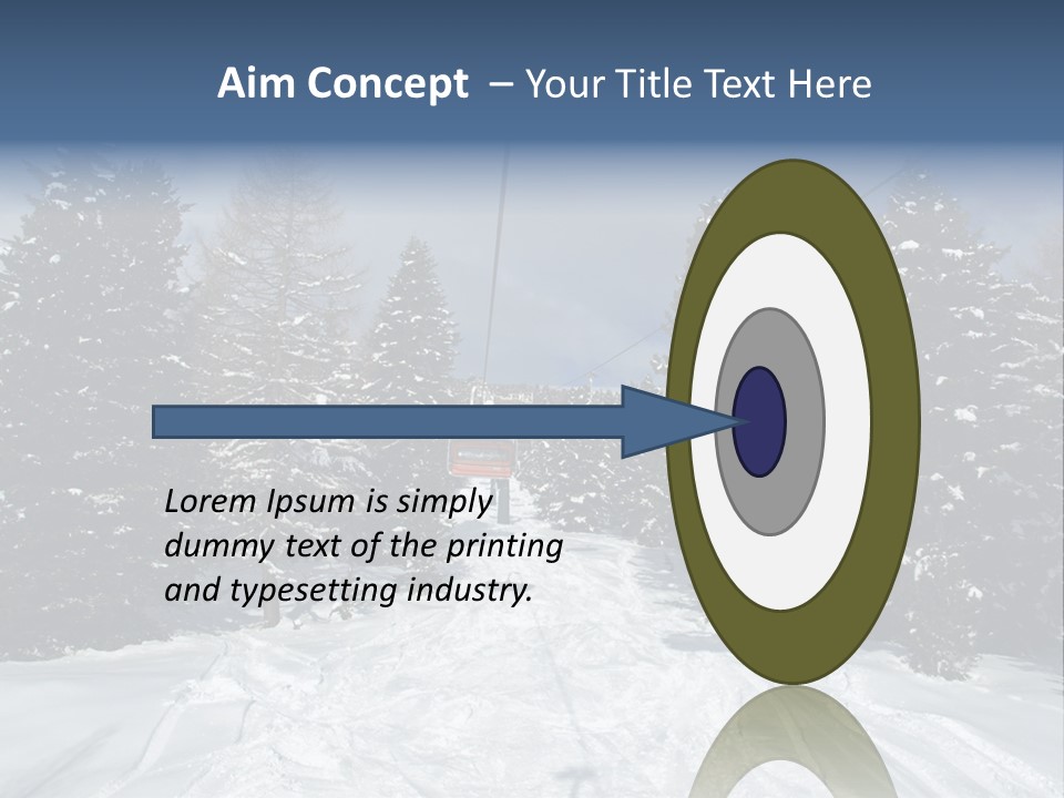 Outdoors Alba Skier PowerPoint Template