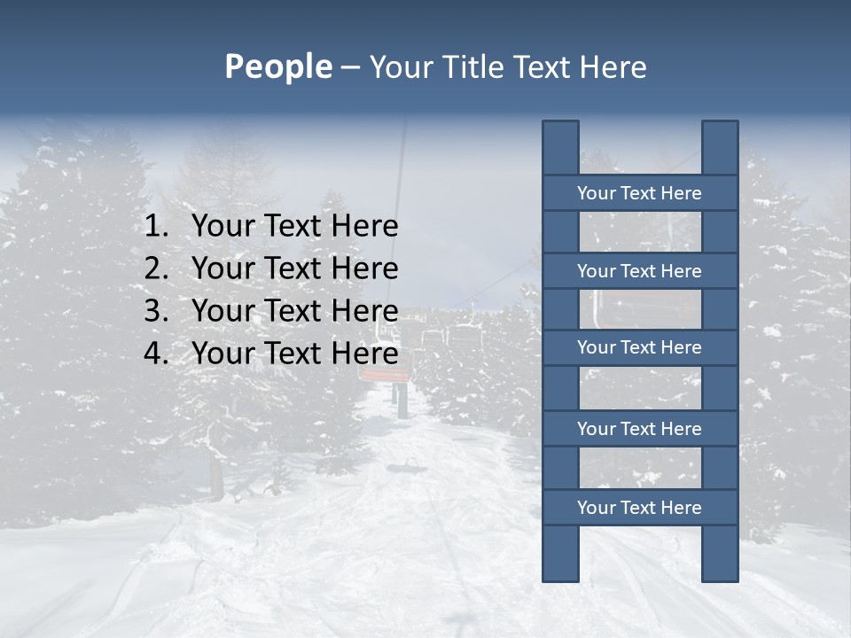 Outdoors Alba Skier PowerPoint Template