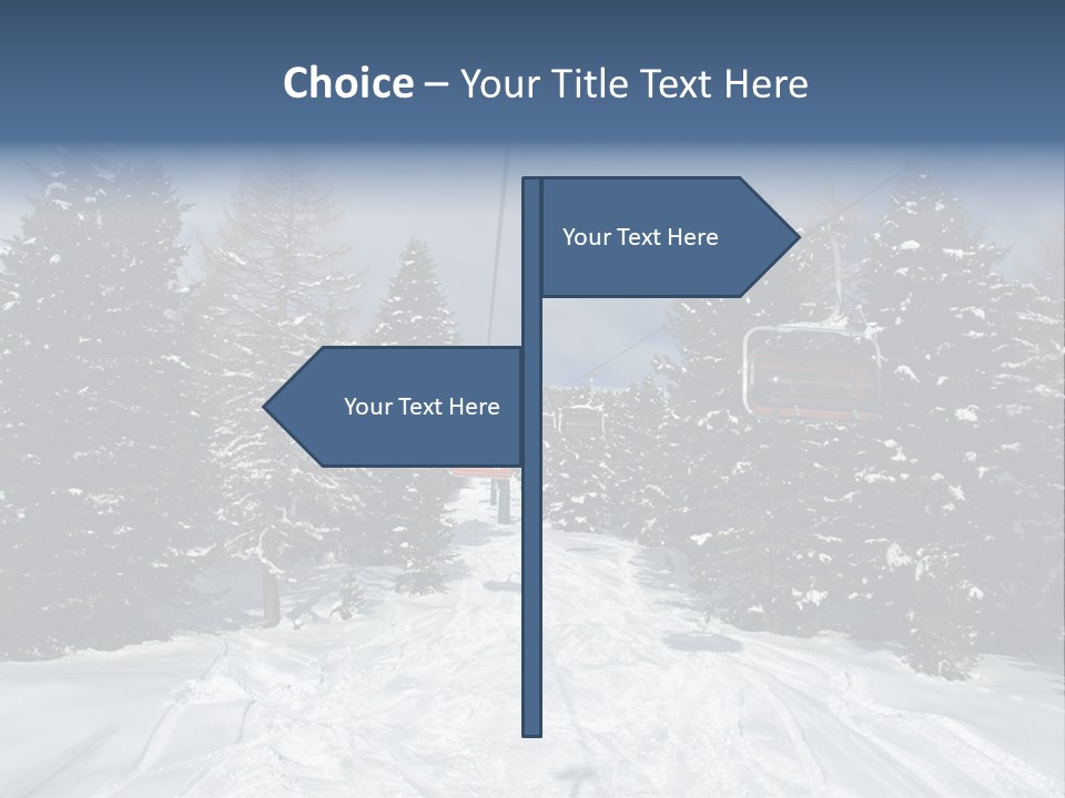 Outdoors Alba Skier PowerPoint Template